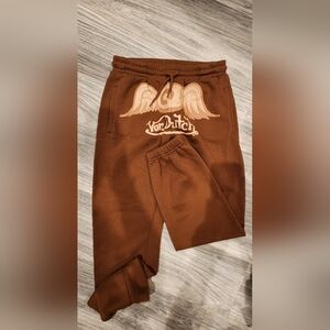 Von Dutch Womens Chocolate Brown Joggers